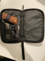 Single Pistolentasche aus Cordura, gepolstert und abschließbar